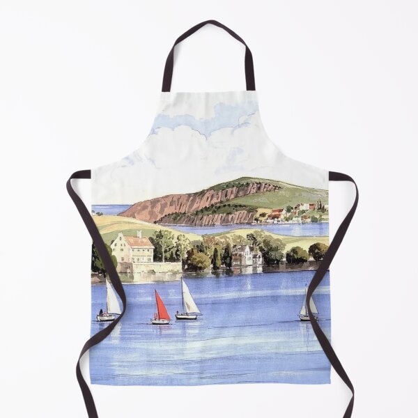 Item preview, Sailing at Bantham(Watercolour + AI) designed and sold by artsmeow.