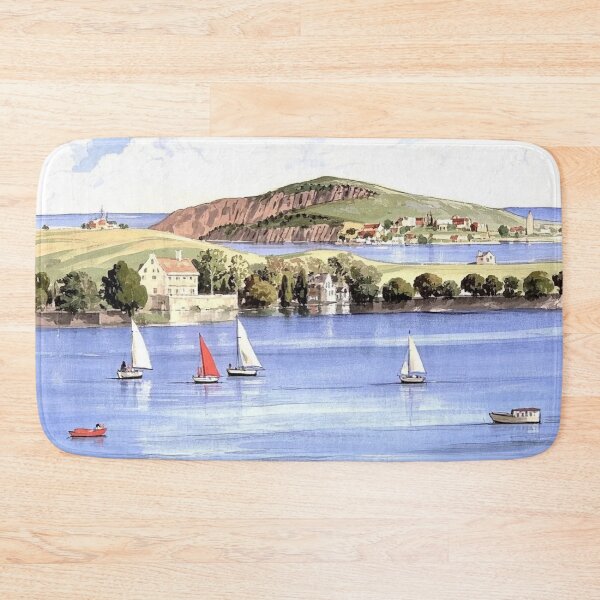 Item preview, Sailing at Bantham(Watercolour + AI) designed and sold by artsmeow.