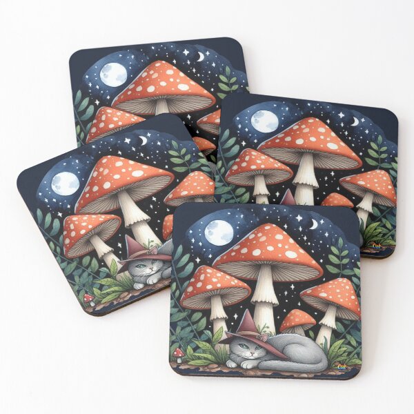 Item preview, Midnight Among the Fungi designed and sold by CAutumnTrapp.