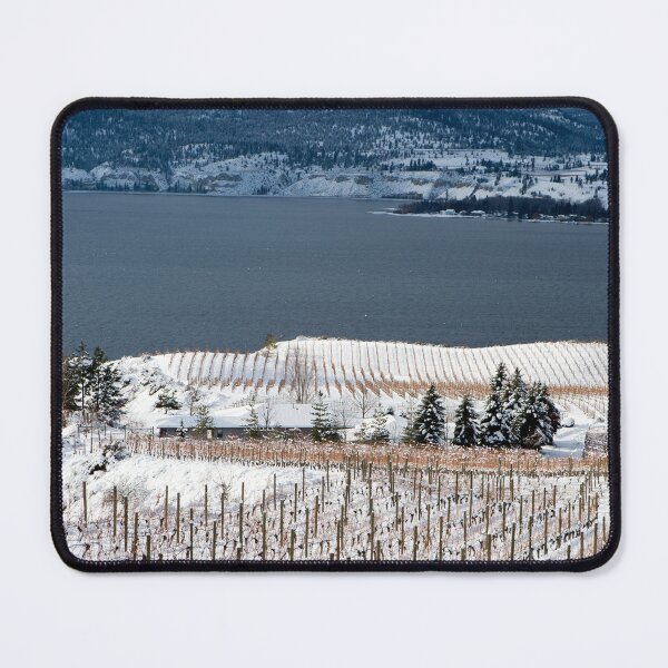 Item preview, Winter Snow Winery Vineyard Landscape Okanagan Valley designed and sold by Kevin Miller Photography.