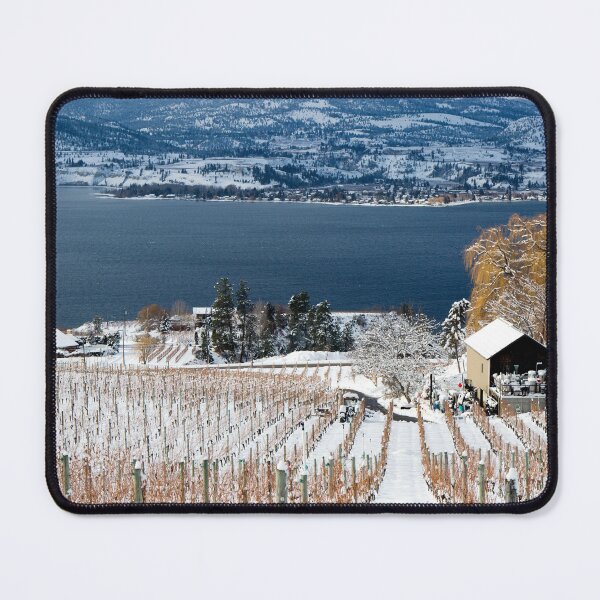 Item preview, Winter Snow Winery Vineyard Landscape Okanagan Valley designed and sold by Kevin Miller Photography.