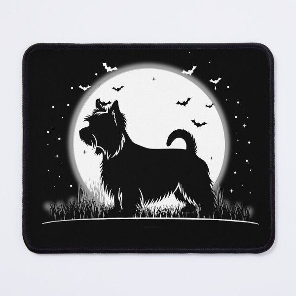 Item preview, Silky Terrier Dog – Halloween Moon Silhouette designed and sold by The Real Life Symphony.