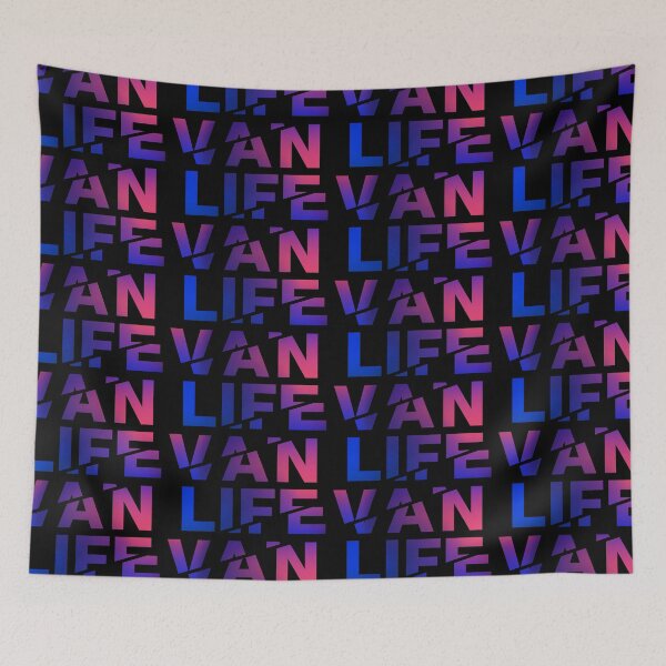 Item preview, Van Life gradient blue designed and sold by robnoble.
