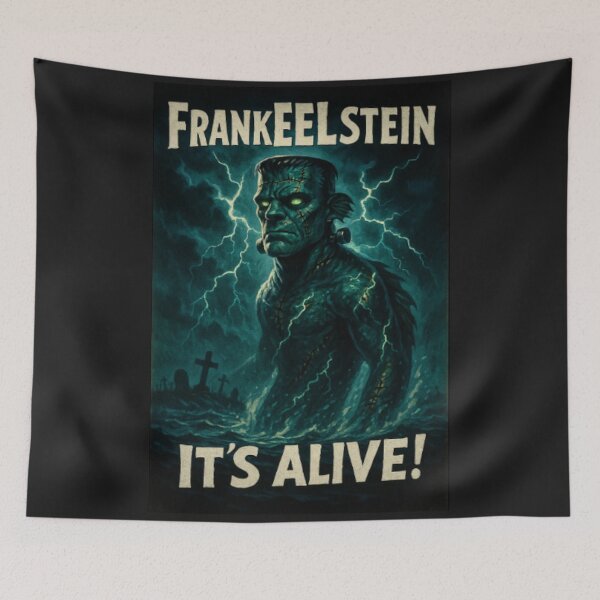 Item preview, FrankEELstein Parody Monster Illustration – EELuminati designed and sold by pintadopartners.