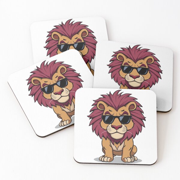 Item preview, Lion with Sunglasses – Cartoon Illustration designed and sold by Pixando.
