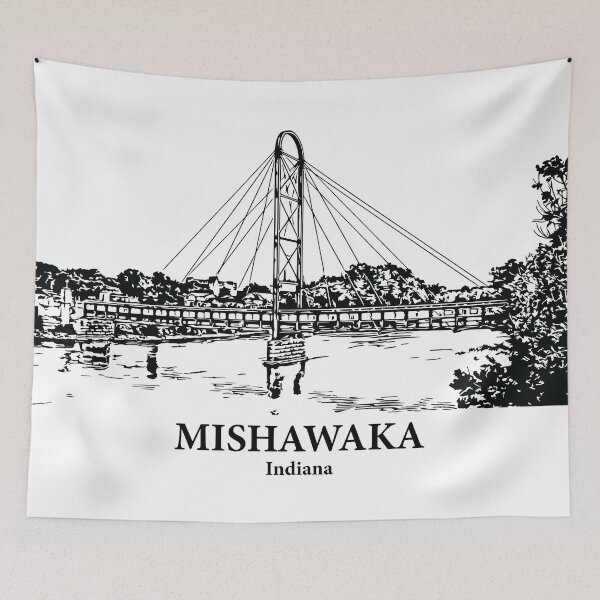 Item preview, Mishawaka - Indiana designed and sold by Lakeric Cityscapes.