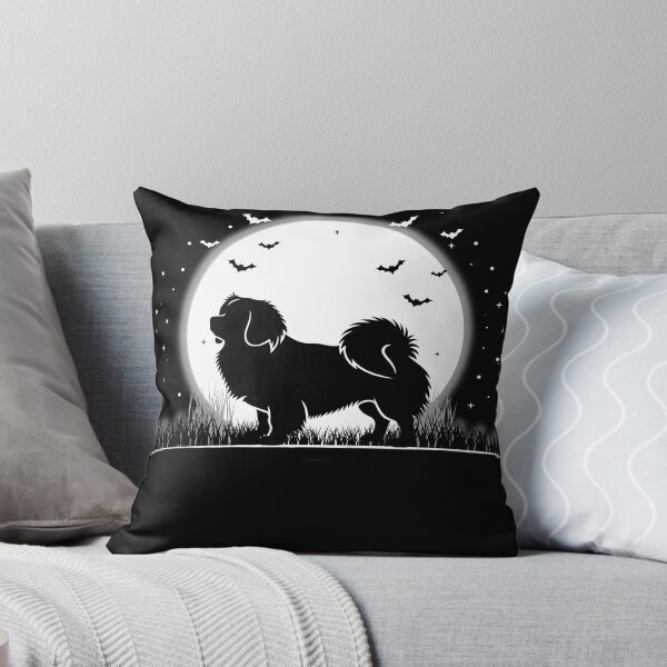 Item preview, Tibetan Spaniel Dog – Halloween Moon Silhouette designed and sold by The Real Life Symphony.