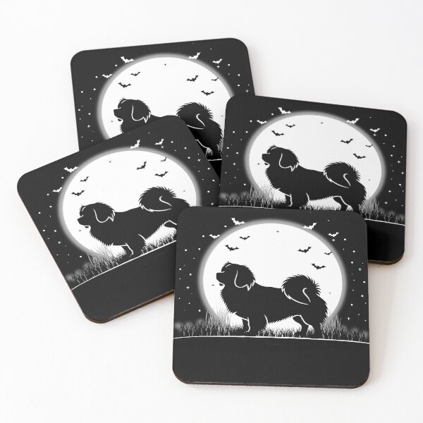 Item preview, Tibetan Spaniel Dog – Halloween Moon Silhouette designed and sold by The Real Life Symphony.