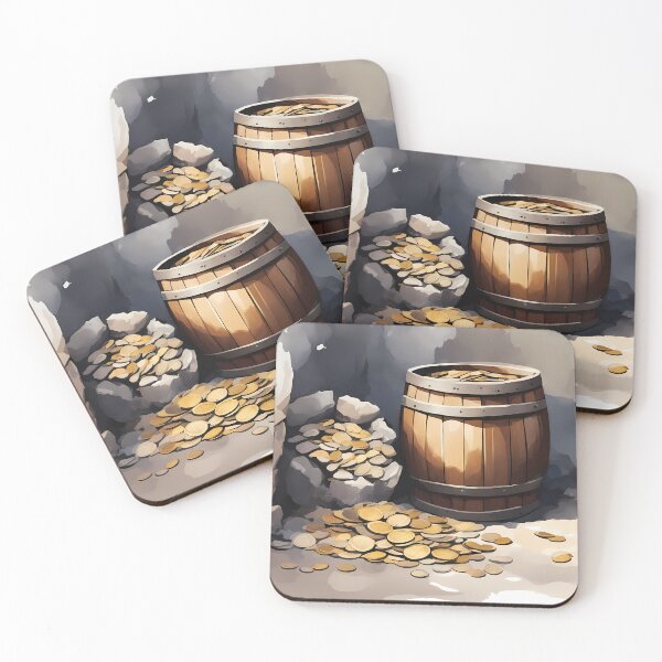 Item preview, Barrel of Gold Coins designed and sold by CalmnessbyChoice.
