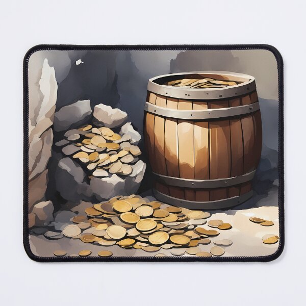 Item preview, Barrel of Gold Coins designed and sold by CalmnessbyChoice.
