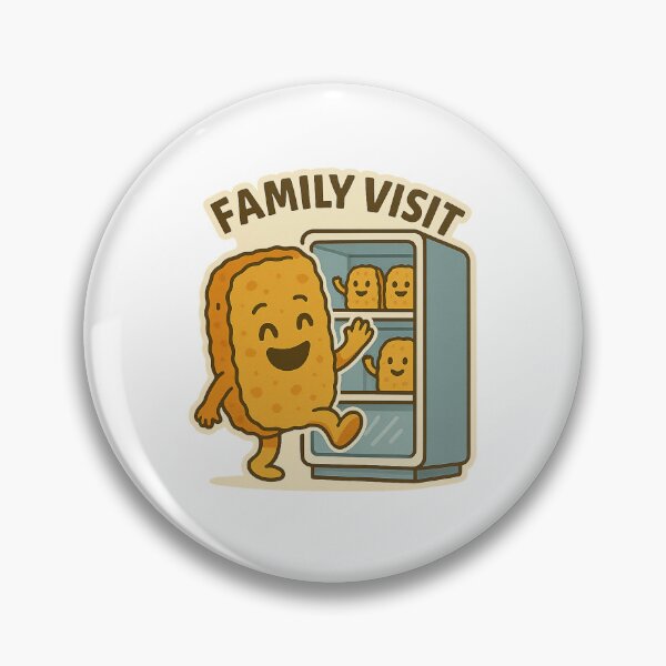 Item preview, Family Visit – Funny Hash Brown Freezer Cartoon designed and sold by Tater Tales.