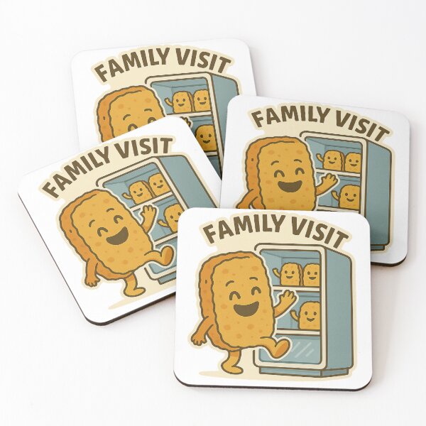 Item preview, Family Visit – Funny Hash Brown Freezer Cartoon designed and sold by Tater Tales.