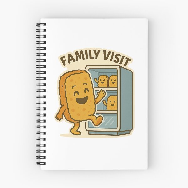 Item preview, Family Visit – Funny Hash Brown Freezer Cartoon designed and sold by Tater Tales.