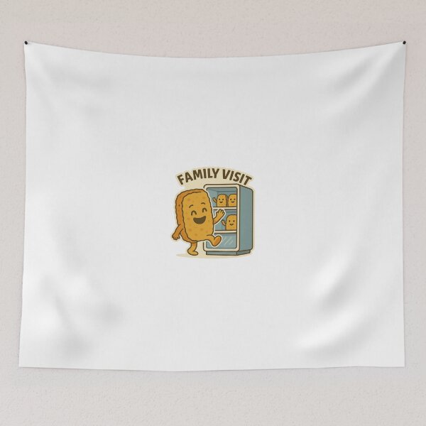 Item preview, Family Visit – Funny Hash Brown Freezer Cartoon designed and sold by Tater Tales.