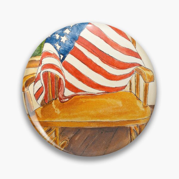 Item preview, Rocking Chair Patriot designed and sold by Janie Farist Watercolor.