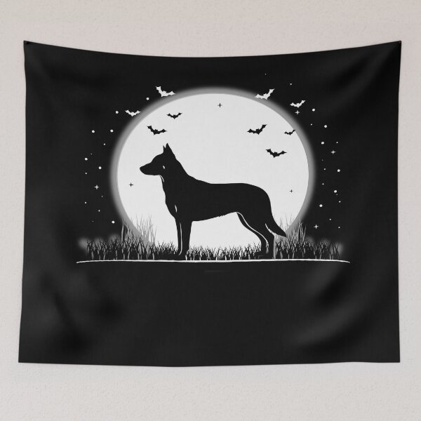 Item preview, Beauceron Dog – Halloween Moon Silhouette designed and sold by The Real Life Symphony.
