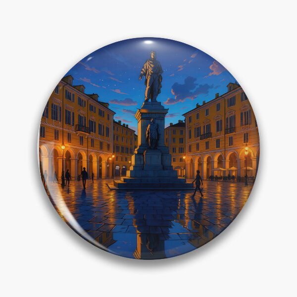 Item preview, Nice - Place Garibaldi at night – France Poster (NIGHTTIME TRAVELER) designed and sold by Earth Celebration Designs.