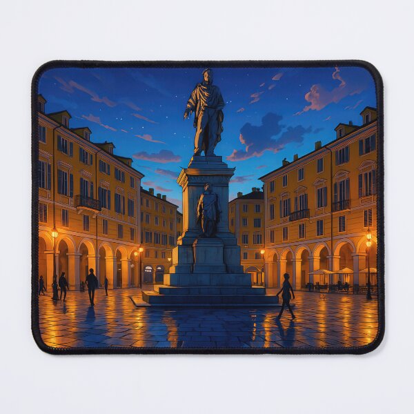 Item preview, Nice - Place Garibaldi at night – France Poster (NIGHTTIME TRAVELER) designed and sold by Earth Celebration Designs.
