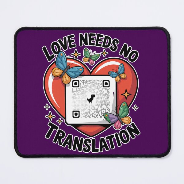 Item preview, Code in the Heart – Love Needs No Translation (Autism QR Design) designed and sold by GENX-AUTISM-DAD.
