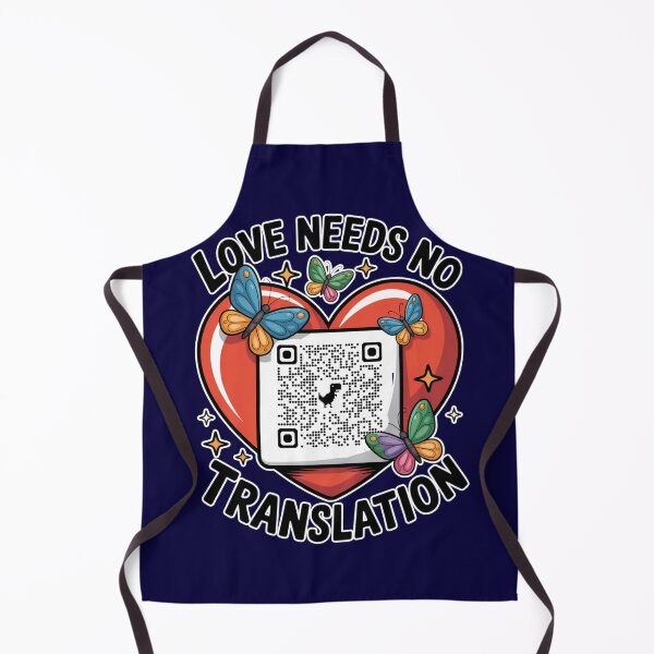 Item preview, Code in the Heart – Love Needs No Translation (Autism QR Design) designed and sold by GENX-AUTISM-DAD.