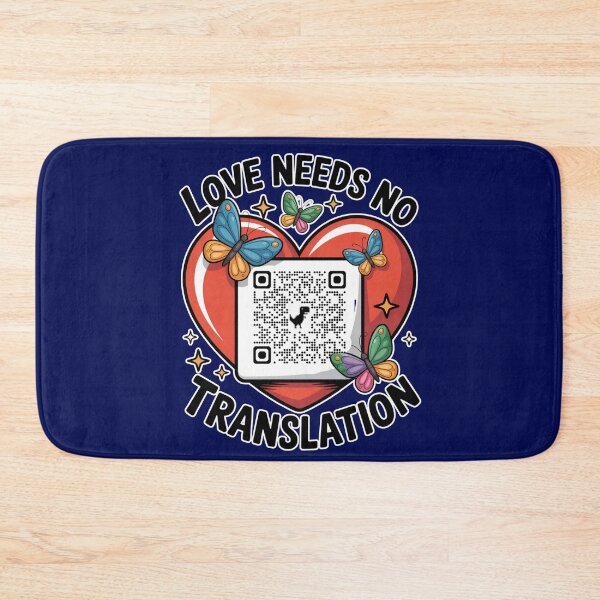 Item preview, Code in the Heart – Love Needs No Translation (Autism QR Design) designed and sold by GENX-AUTISM-DAD.