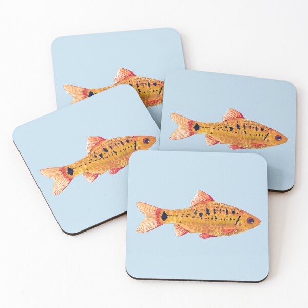 Item preview, GOLDEN BARB-Barbodes semifasciolatus designed and sold by BEATRIZ ABAITUA.