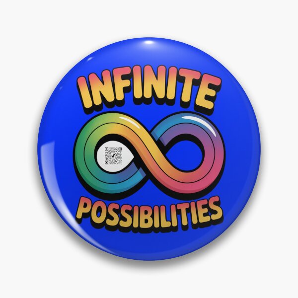 Item preview, Autism Infinity Code – Infinite Possibilities (QR Design) designed and sold by GENX-AUTISM-DAD.