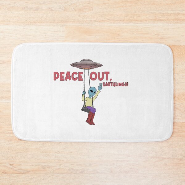 Item preview, Peace Out, Earthlings! Alien UFO  designed and sold by shopdiego.