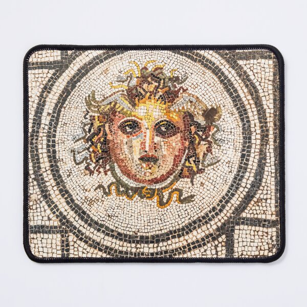 Item preview, Ancient Roman Medusa Head Mosaic from Pompeii, Naples Archaeological Museum designed and sold by Paolo Modena Photography - Fine Italian Art.