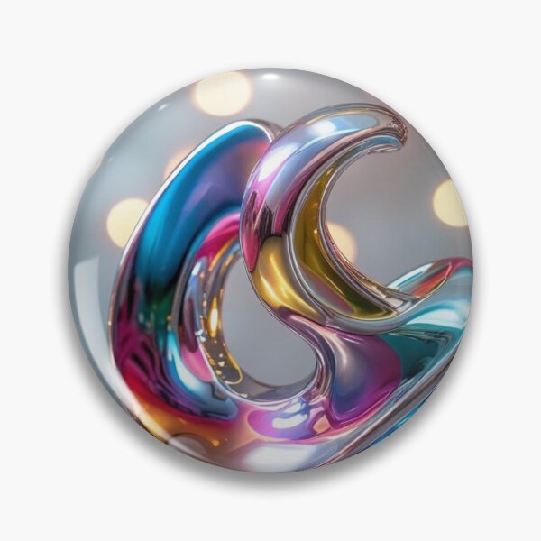 Item preview, Abstract Sculpture in Multi-Colored Chrome designed and sold by Harmonic_Layers.