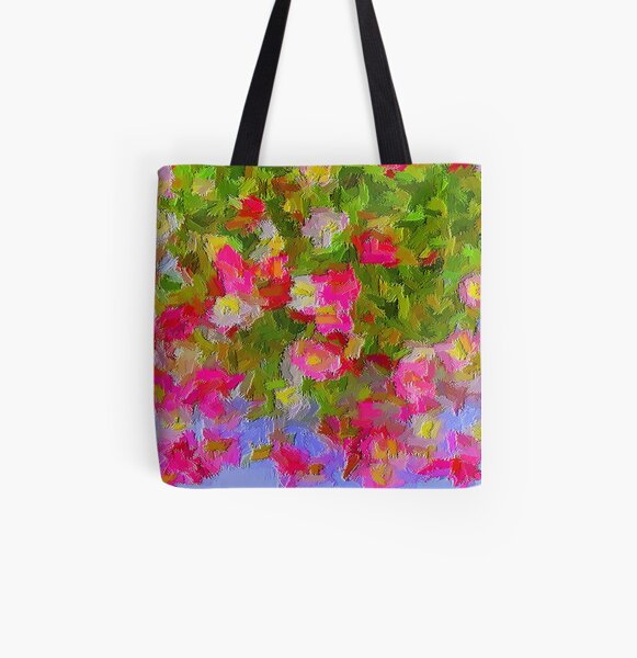 Beautiful Hanging Pink Floral All Over Print Tote Bag