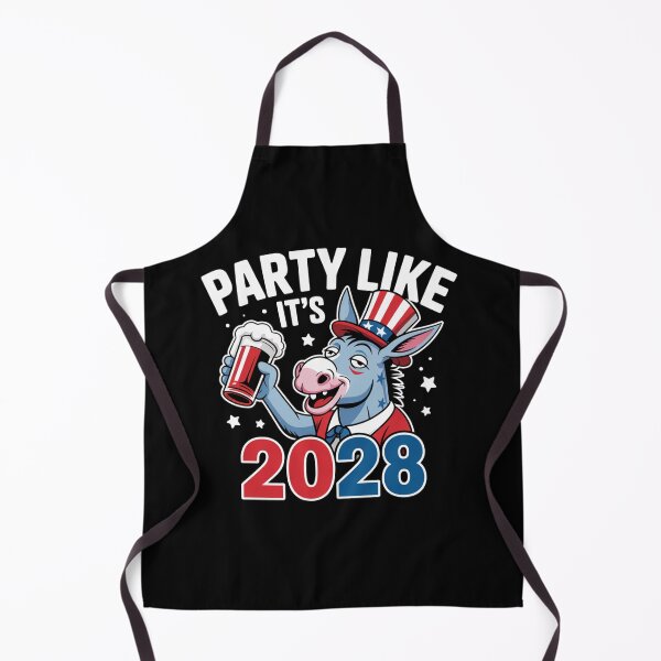 Item preview, Tipsy Democrat Donkey – Party Like It's 2028 Election  designed and sold by Snark Town Tees.