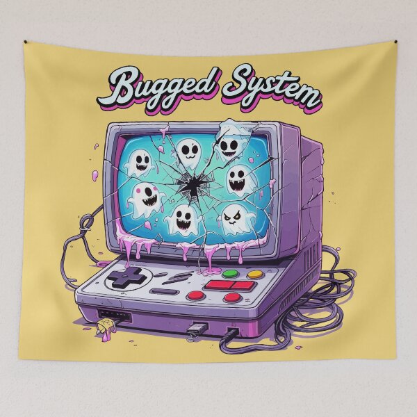 Item preview, funny games movie Horror Haunted Game Console Funny Horror T-Shirt designed and sold by Uglyandcute.