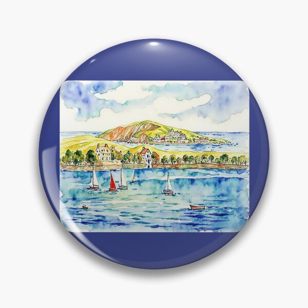 Item preview, Sailing at Bantham(Watercolour + AI) designed and sold by artsmeow.