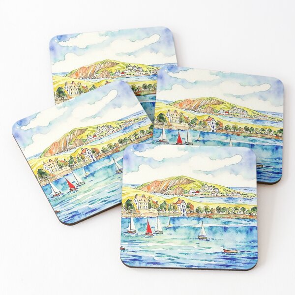 Item preview, Sailing at Bantham(Watercolour + AI) designed and sold by artsmeow.