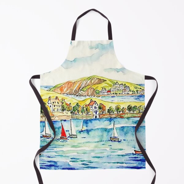 Item preview, Sailing at Bantham(Watercolour + AI) designed and sold by artsmeow.