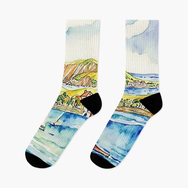 Item preview, Sailing at Bantham(Watercolour + AI) designed and sold by artsmeow.