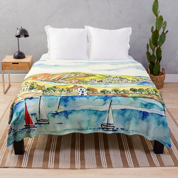 Item preview, Sailing at Bantham(Watercolour + AI) designed and sold by artsmeow.