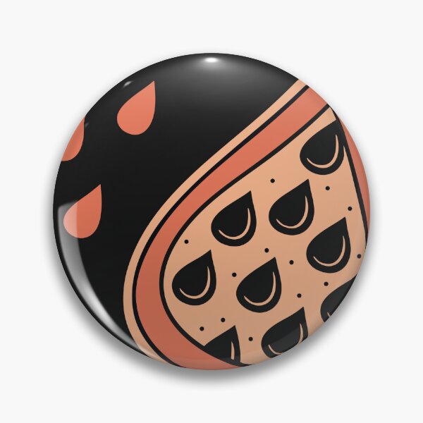 Item preview, Abstract Pattern of Stylized Strawberry Slices on Black Background designed and sold by Creative88Art.