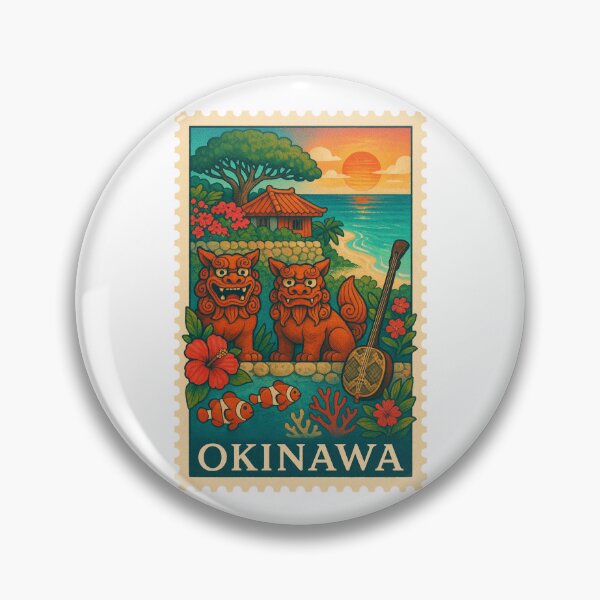 Item preview, Okinawa Japan Travel Stamp designed and sold by RebelCactusStore.
