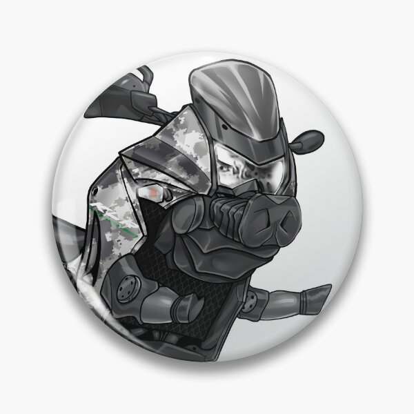Item preview, Kawasaki KLR650 2016-2018 (Matrix Camo Gray) for Motorcycle Riders designed and sold by MotoApparelHub.