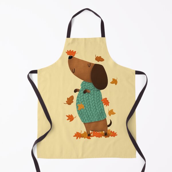 Item preview, Dachshund Dog Autumn Leaves designed and sold by poket.piktures.