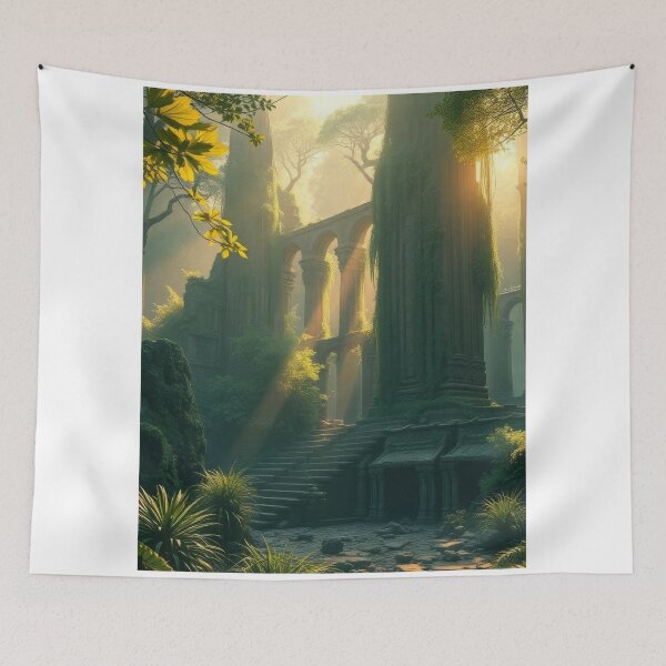 Item preview, Enchanted Jade City – Fantasy Digital Art designed and sold by DkPINTEREST.