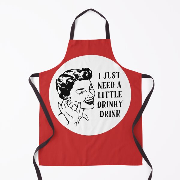 Item preview, I Just Need a Little Drinky Drink – Retro 50s Mom Illustration designed and sold by PIXEL POP DESIGNS - Beyond the Norm!.