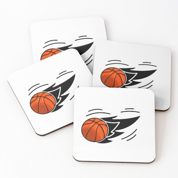 Item preview, Orange Basketball with Black Flames Design | Dark Flame Sports Art | Intense Basketball Illustration designed and sold by TialCorner.