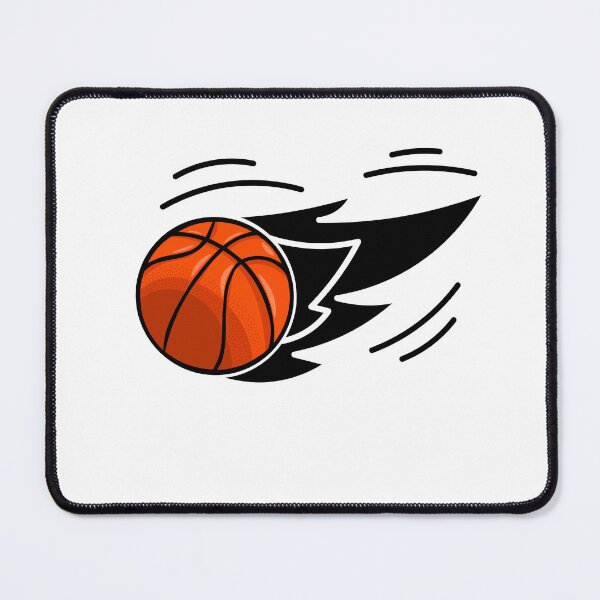 Item preview, Orange Basketball with Black Flames Design | Dark Flame Sports Art | Intense Basketball Illustration designed and sold by TialCorner.