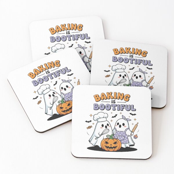 Item preview, Cute Ghost Baking | Funny Spooky Kitchen Design designed and sold by Teetreasure2.
