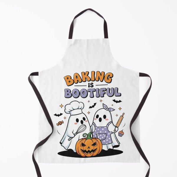 Item preview, Cute Ghost Baking | Funny Spooky Kitchen Design designed and sold by Teetreasure2.