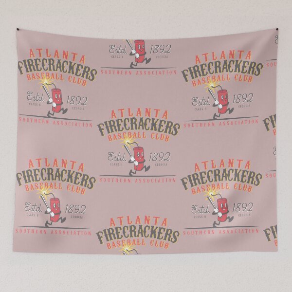 Item preview, Atlanta Firecrackers Baseball Club - Estd 1892 Georgia Retro Sports Design designed and sold by TracyCavazos.