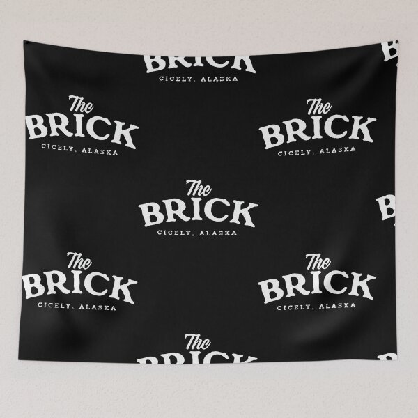 Item preview, The Brick: Classic Retro Establishment Emblem for Vintage Style designed and sold by TracyCavazos.